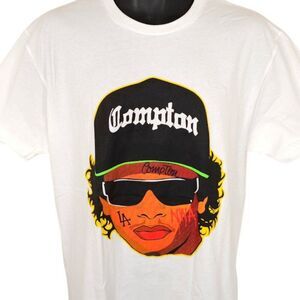 NWA T Shirt Mens Size Large White Eazy E Compton Rap Hip Hop